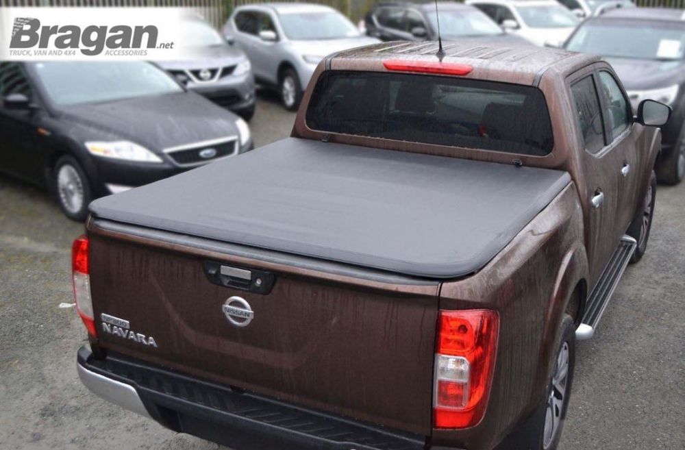 To Fit 2016 Nissan Navara Np300 Double Cab Tri Fold Soft Tonneau Cover